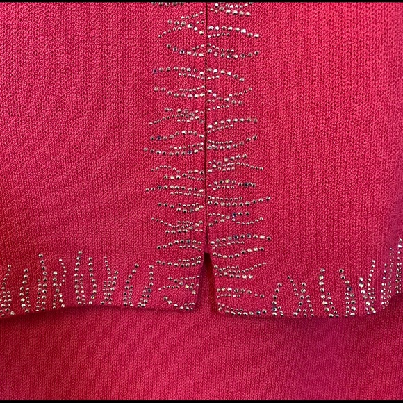 St John Evening Skirt Suit rhinestone details - Picture 4 of 7